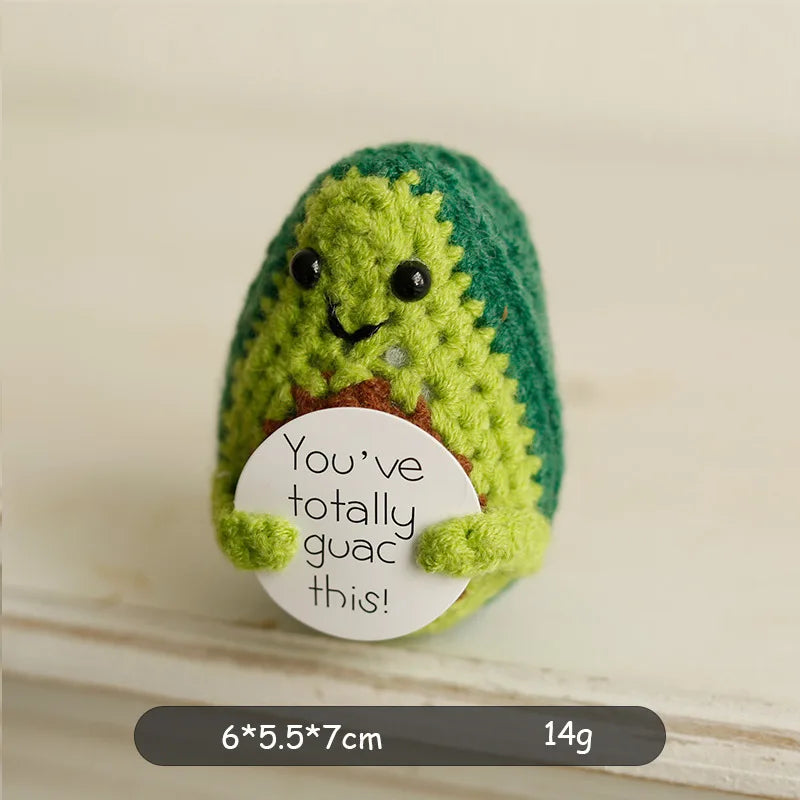 Positive Energy Crochet Potato — Handmade Plush Charm & Gift
