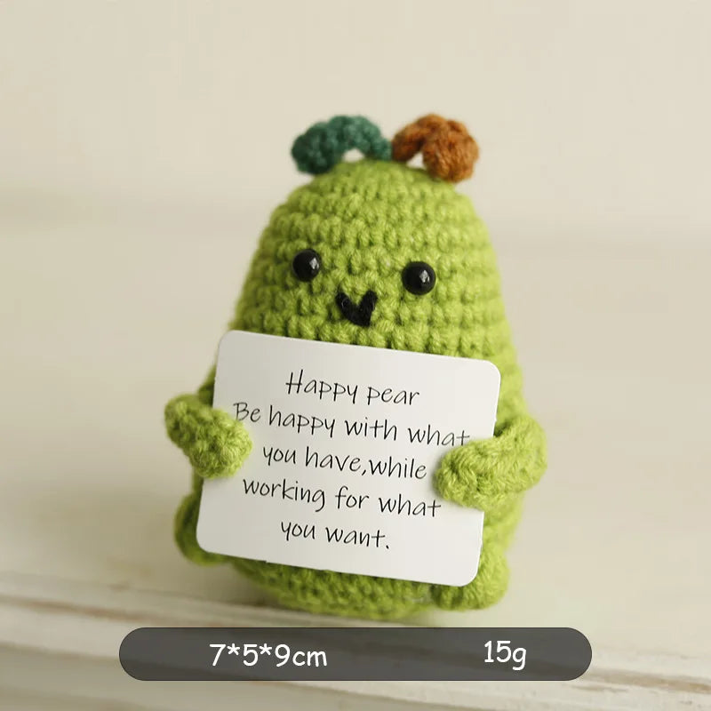 Positive Energy Crochet Potato — Handmade Plush Charm & Gift