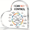 Psychotherapy Affirmations Heart Acrylic Sign — Mental Health Decor