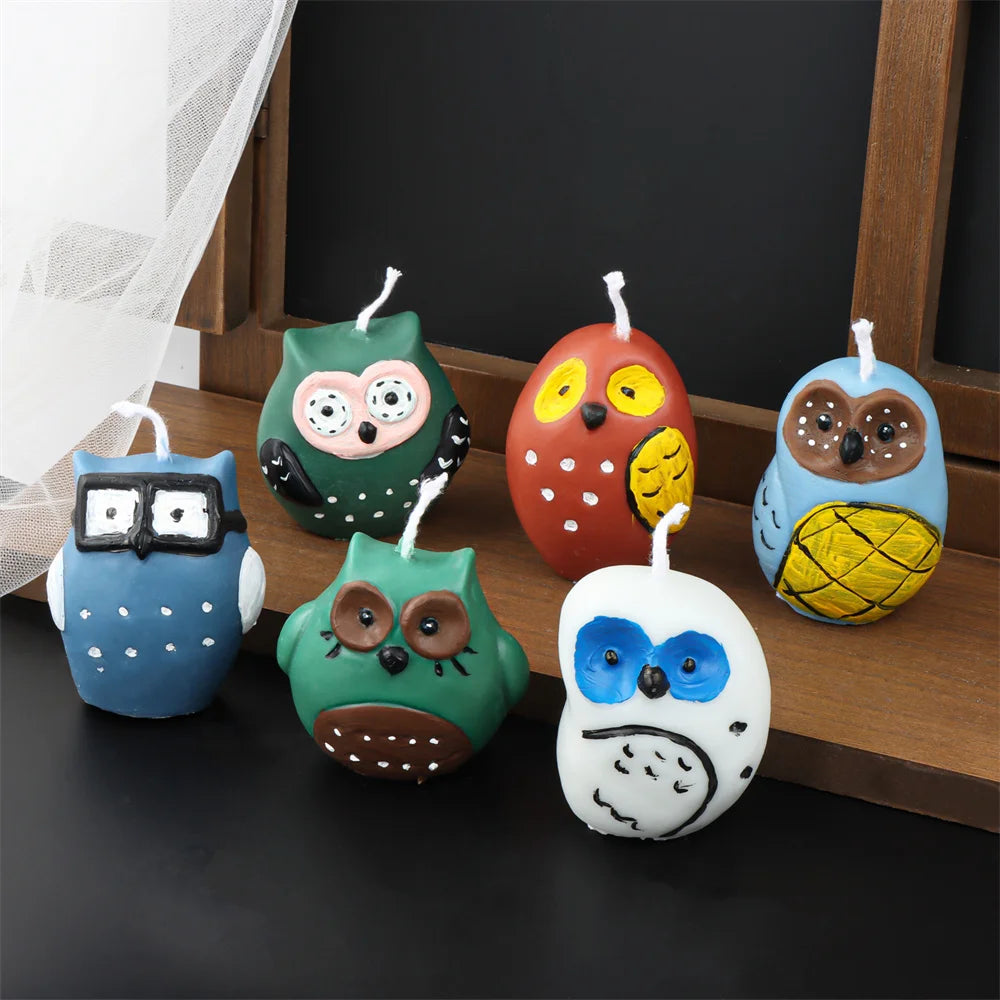 3D Owl Silicone Candle & Craft Mold — DIY Candle Making Gift