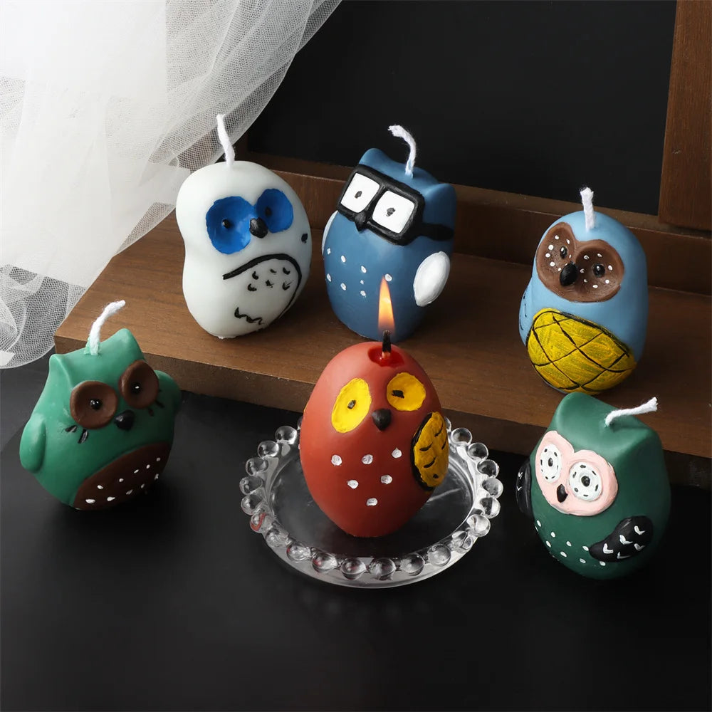 3D Owl Silicone Candle & Craft Mold — DIY Candle Making Gift