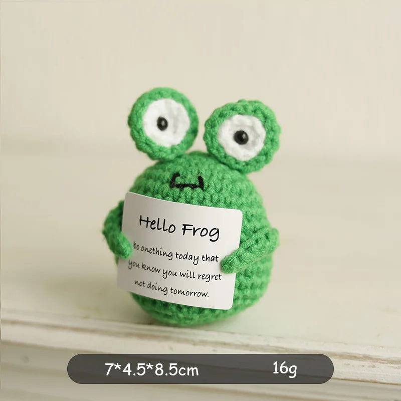 Positive Energy Crochet Potato — Handmade Plush Charm & Gift