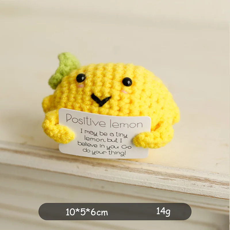 Positive Energy Crochet Potato — Handmade Plush Charm & Gift