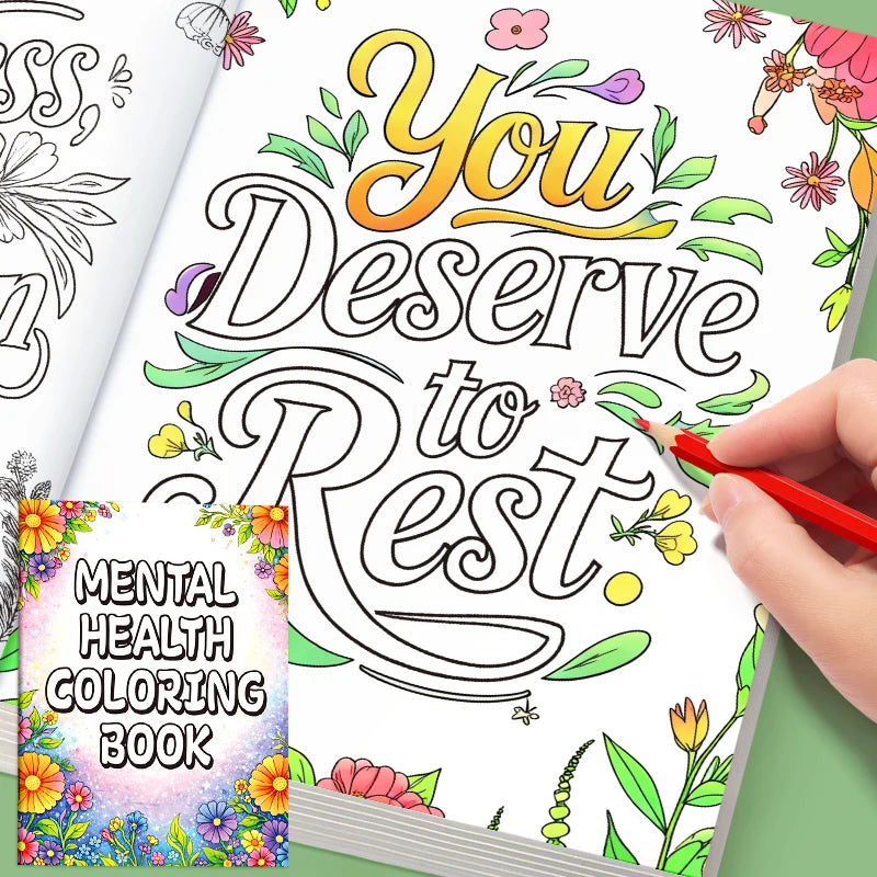 Happiness in Small Moments — Mental Health Colouring Book for Adults