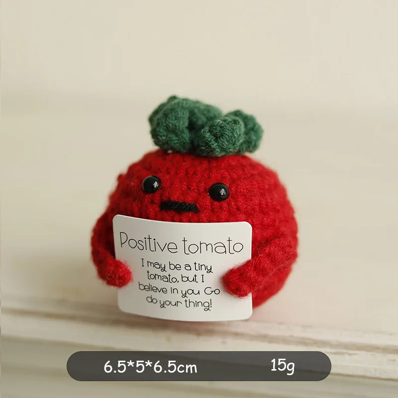 Positive Energy Crochet Potato — Handmade Plush Charm & Gift