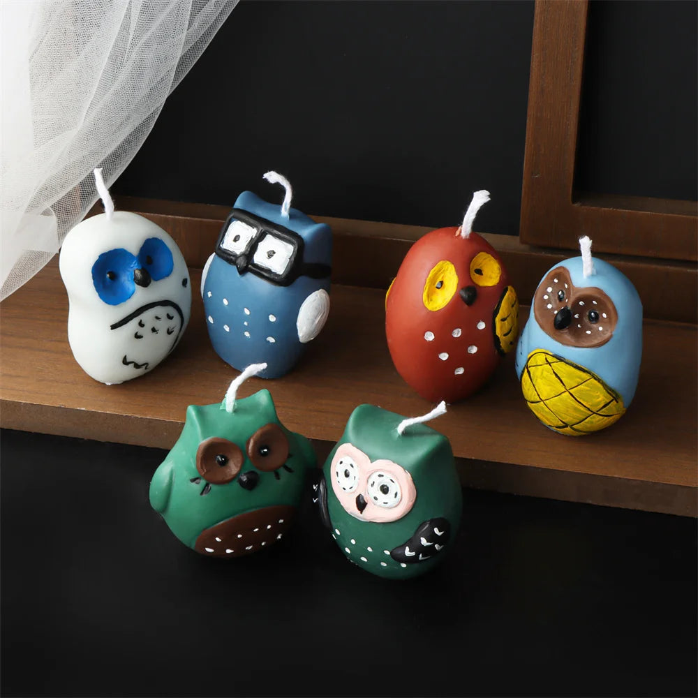 3D Owl Silicone Candle & Craft Mold — DIY Candle Making Gift