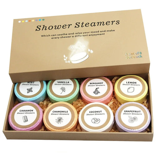 8-Piece Natural Bath Salt Spa Set — Relaxing Self-Care Gift