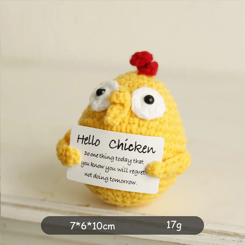 Positive Energy Crochet Potato — Handmade Plush Charm & Gift