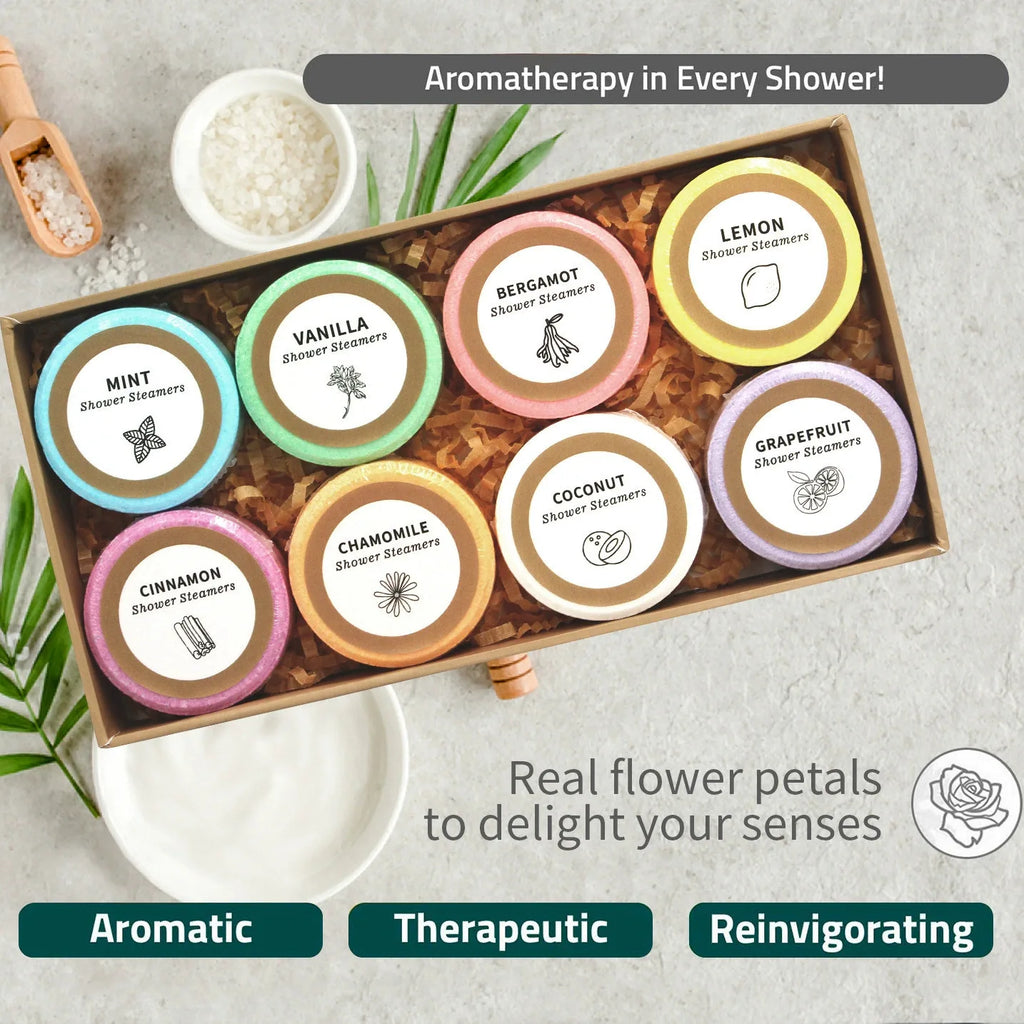8-Piece Natural Bath Salt Spa Set — Relaxing Self-Care Gift