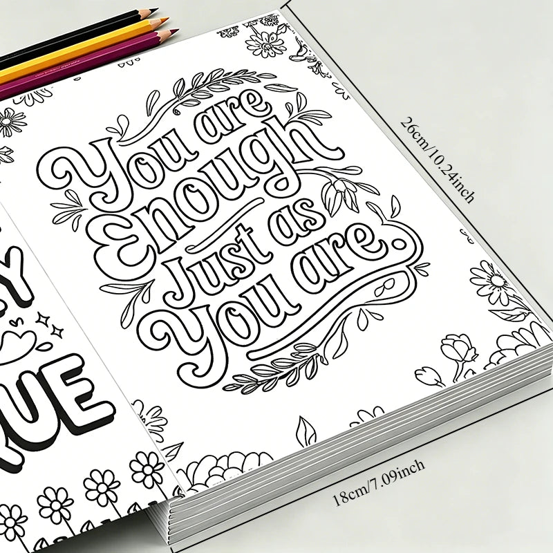 Floral Mindfulness — Mental Health Colouring Book for Adults